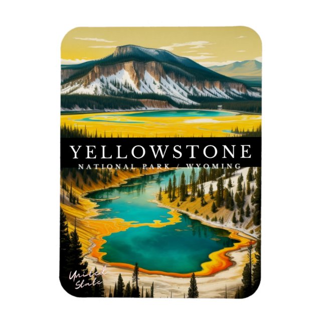 YELLOWSTONE NATIONALPARK MAGNET (Vertikal)