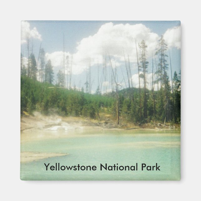 Yellowstone nationalpark magnet (Framsidan)