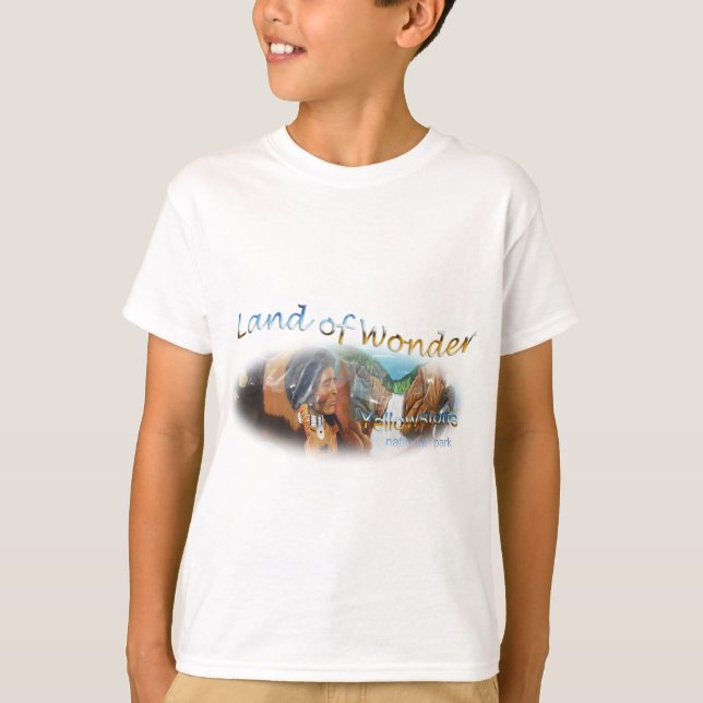 Yellowstone nationalpark,  marken t-shirt (Framsida)