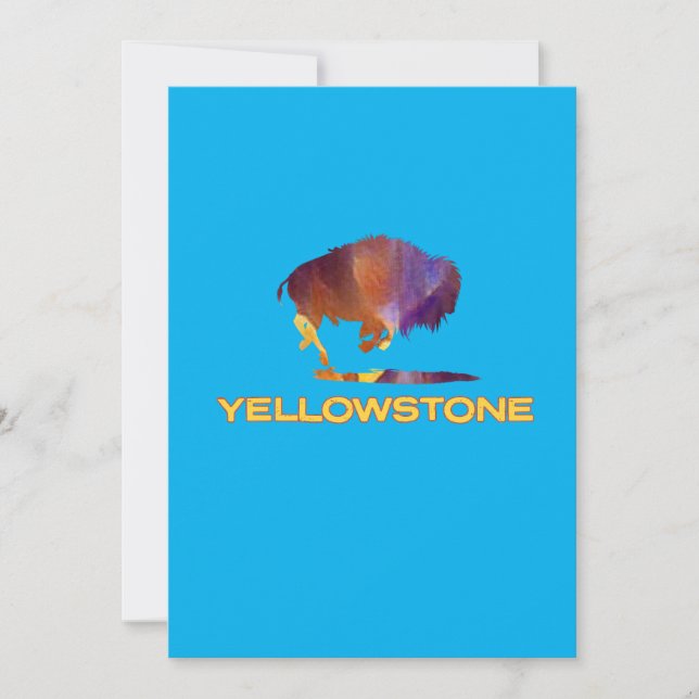 Yellowstone NationalPark med björn Inbjudningar (Framsida)