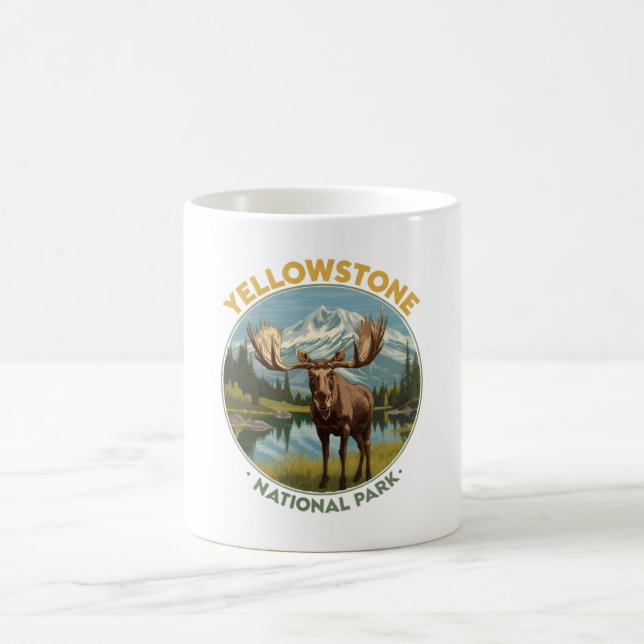 Yellowstone nationalpark Moose Kaffemugg (Center)