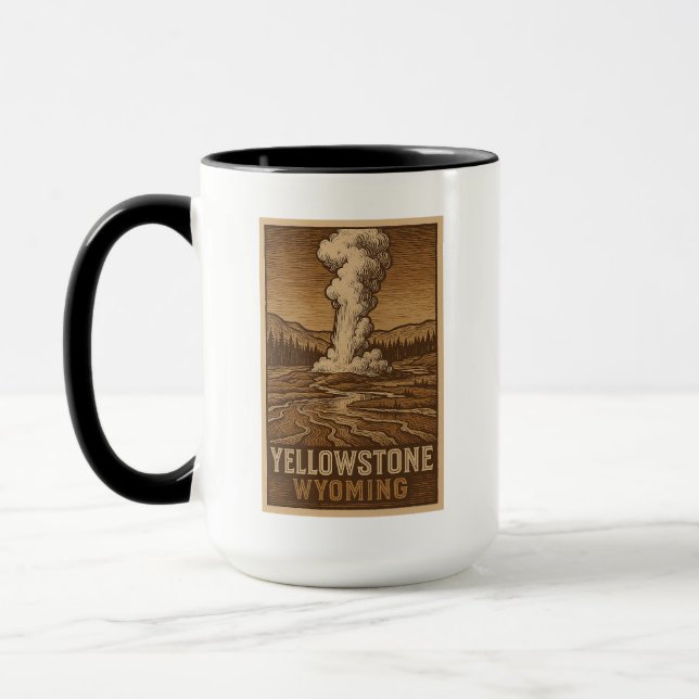 Yellowstone nationalpark Mugg (Vänster)