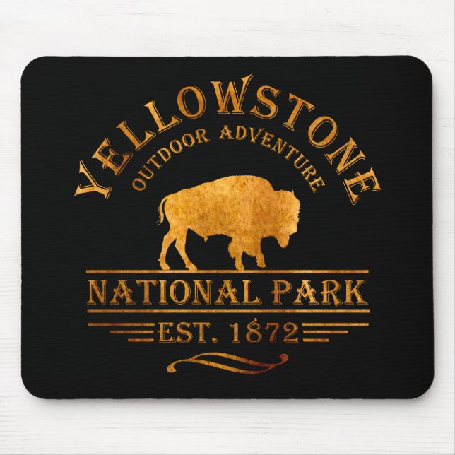 Yellowstone nationalpark musmatta (Framsidan)