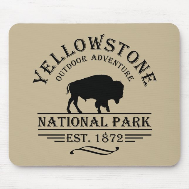 Yellowstone nationalpark musmatta (Framsidan)
