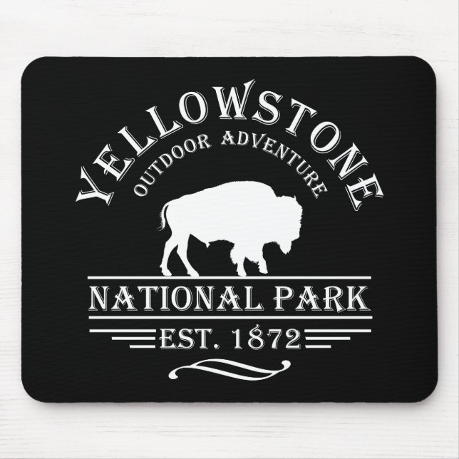 Yellowstone nationalpark musmatta (Framsidan)