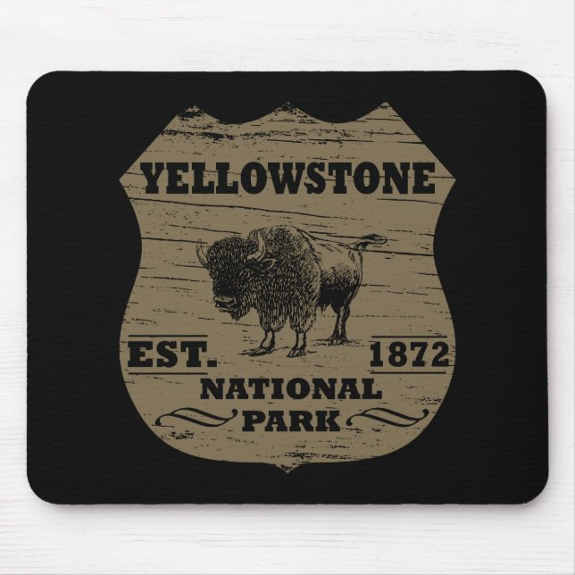 Yellowstone nationalpark musmatta (Framsidan)