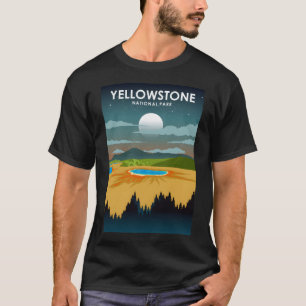 Yellowstone nationalpark Night Himmel Stars Travel T Shirt