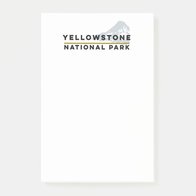 Yellowstone nationalpark post-it block (Framsida)