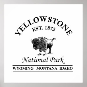 Yellowstone nationalpark poster