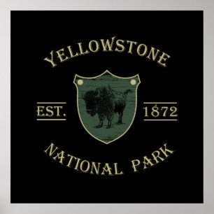 Yellowstone nationalpark poster