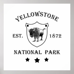 Yellowstone nationalpark poster