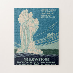 Yellowstone nationalpark pussel