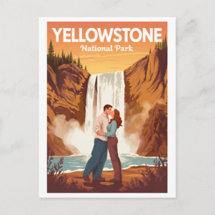 Yellowstone Nationalpark, Romantiskt Par Vykort