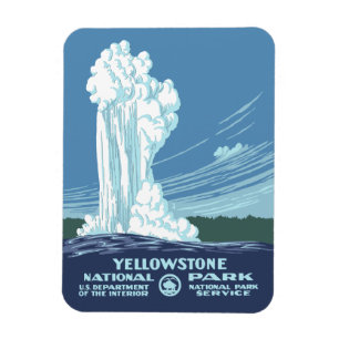 Yellowstone nationalpark Souvenir Magnet