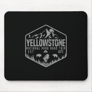 Yellowstone Nationalpark Souvenir Vandring Familj Musmatta