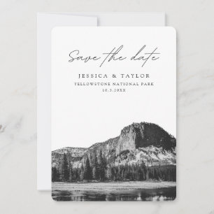 Yellowstone Nationalpark Spara datum Bröllop Inbjudningar
