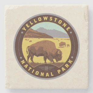 Yellowstone nationalpark stenunderlägg