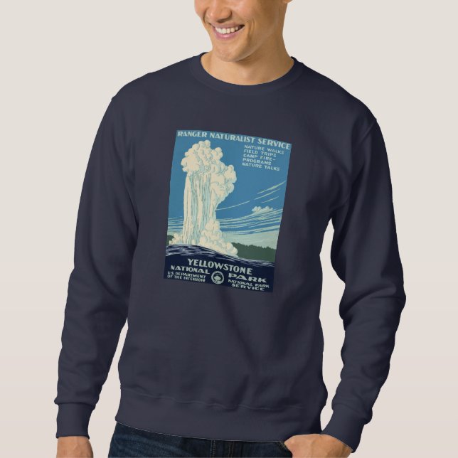 Yellowstone nationalpark sweatshirt (Framsida)