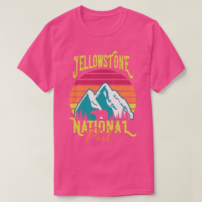 Yellowstone nationalpark t shirt (Design framsida)