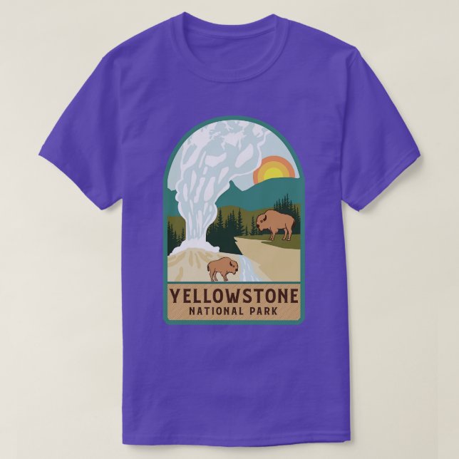 Yellowstone nationalpark t shirt (Design framsida)