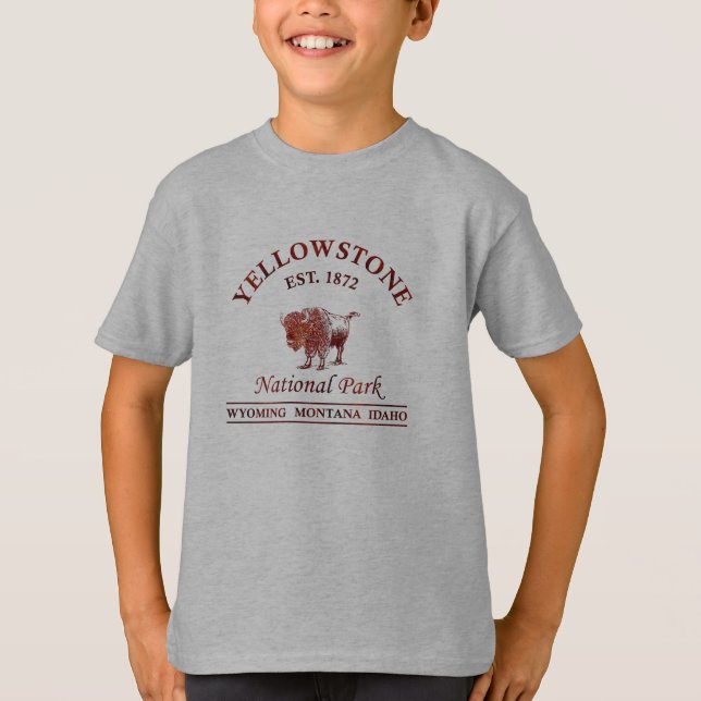 Yellowstone nationalpark t shirt (Framsida)