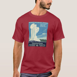 Yellowstone nationalpark t shirt