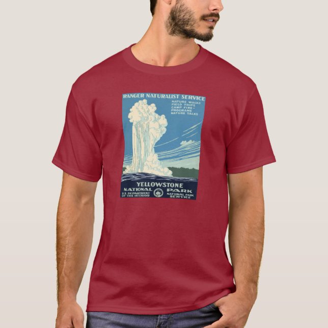 Yellowstone nationalpark t shirt (Framsida)