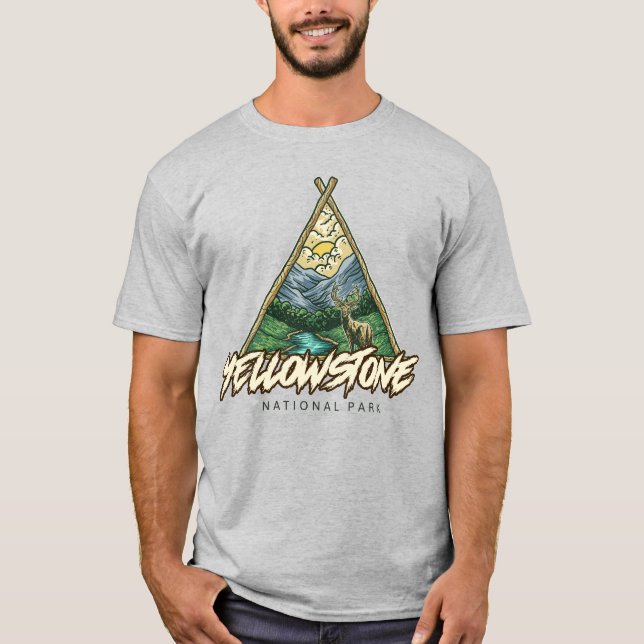 Yellowstone nationalpark t shirt (Framsida)