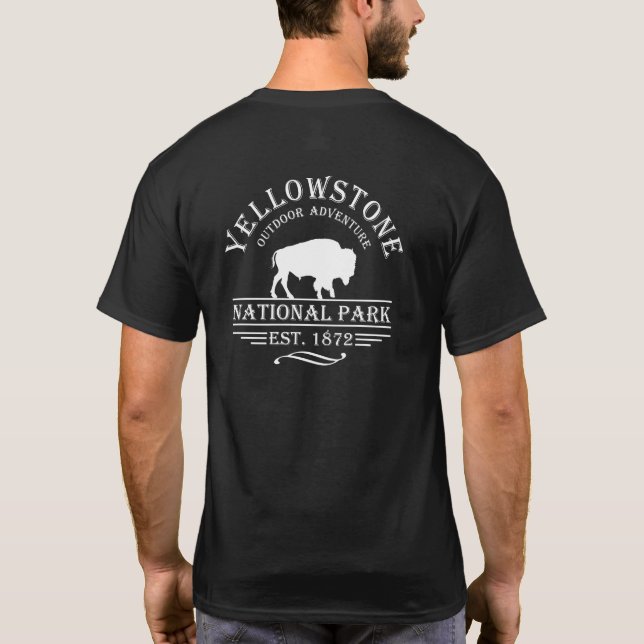Yellowstone nationalpark t shirt (Baksida)