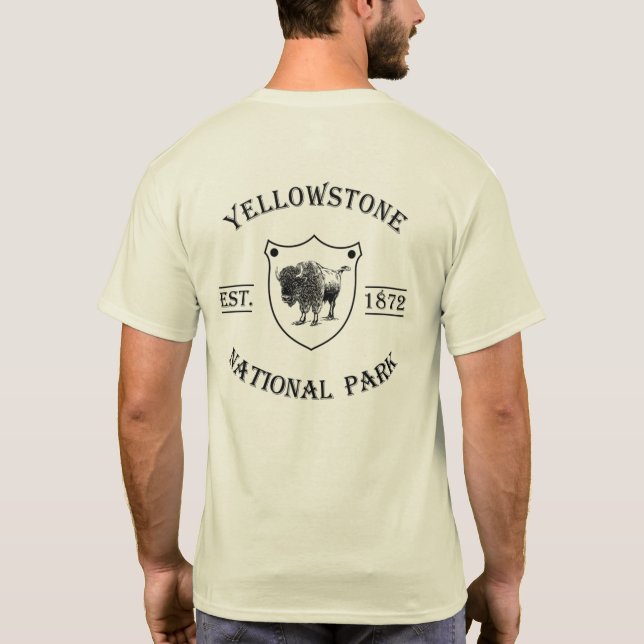 Yellowstone nationalpark t shirt (Baksida)