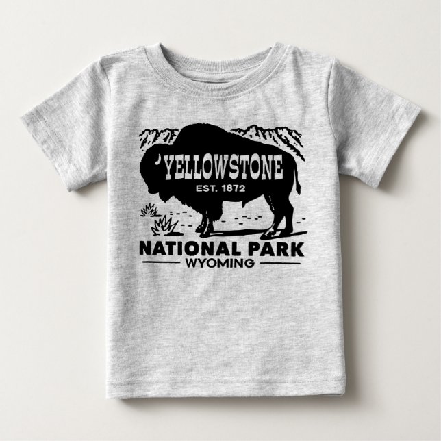 Yellowstone nationalpark t-shirt (Framsida)
