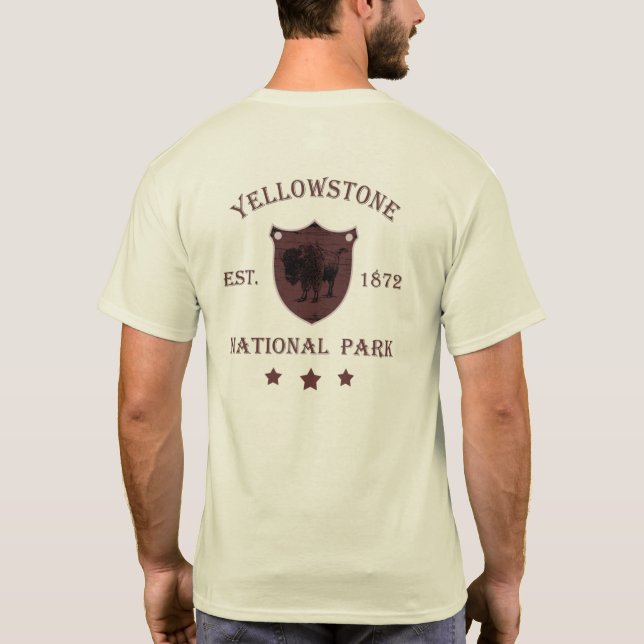 Yellowstone nationalpark t shirt (Baksida)