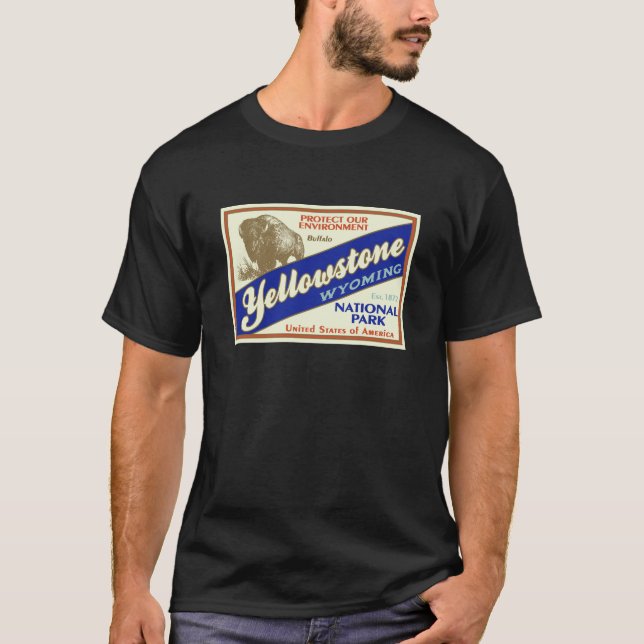 Yellowstone nationalpark tee shirt (Framsida)