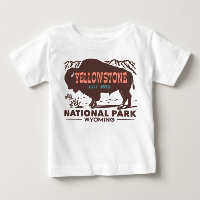 Yellowstone nationalpark tee shirt (Framsida)