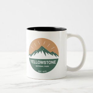 Yellowstone nationalpark Två-Tonad mugg
