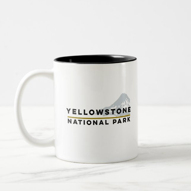 Yellowstone nationalpark Två-Tonad mugg (Vänster)