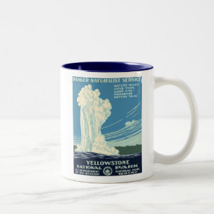 Yellowstone nationalpark Två-Tonad mugg