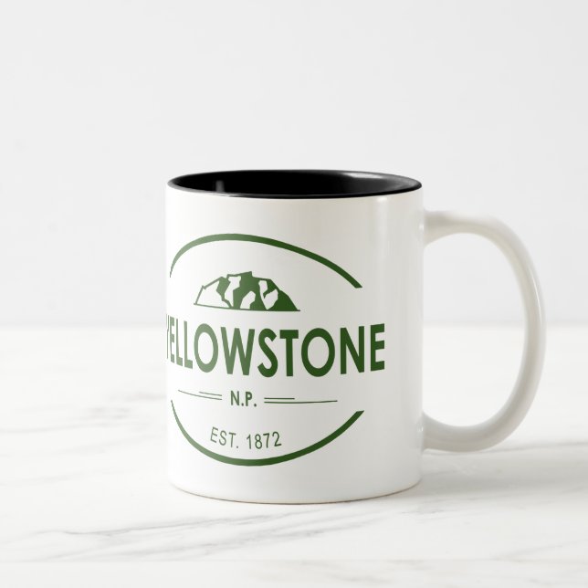 Yellowstone nationalpark Två-Tonad mugg (Höger)
