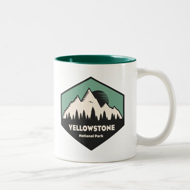 Yellowstone nationalpark Två-Tonad mugg (Höger)