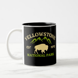 Yellowstone nationalpark Två-Tonad mugg