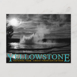 Yellowstone nationalpark Underbar Fontän Geyser Vykort