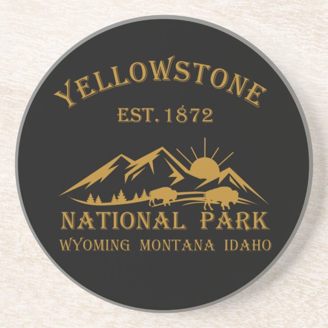 Yellowstone nationalpark underlägg (Framsidan)