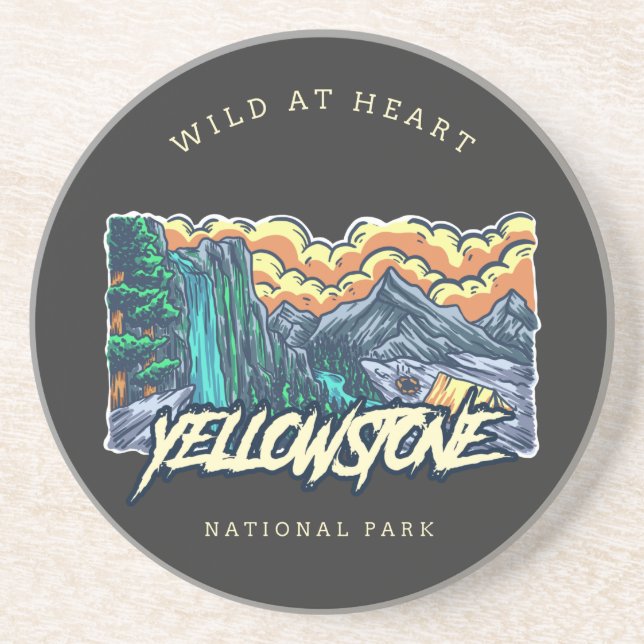 Yellowstone nationalpark underlägg (Framsidan)