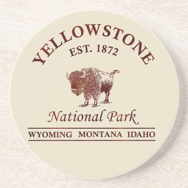 Yellowstone nationalpark underlägg (Framsidan)