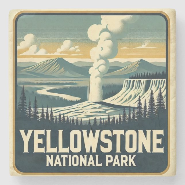Yellowstone nationalpark Underlägg (Framsidan)