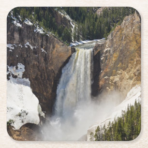 Yellowstone nationalpark underlägg papper kvadrat