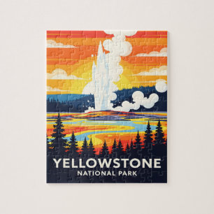 Yellowstone Nationalpark – Vibrerande gejser Pussel