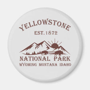 Yellowstone Nationalpark Vintage Magnet