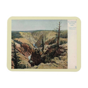 Yellowstone nationalpark, Vintage Magnet
