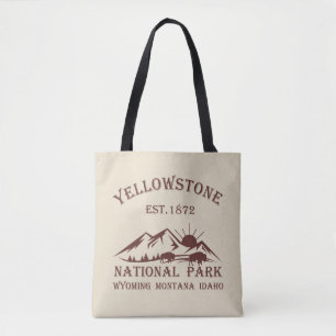 Yellowstone Nationalpark Vintage Tygkasse